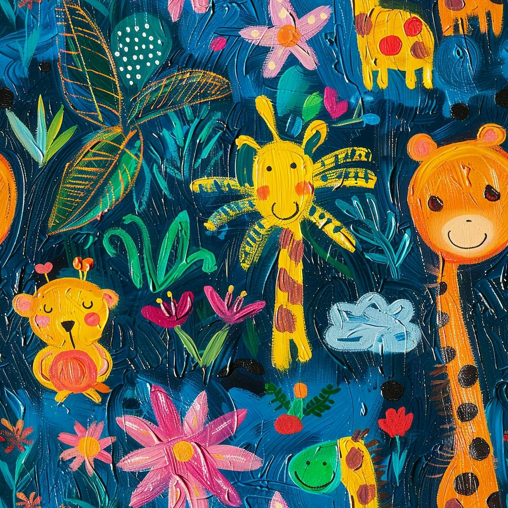 Giraffes In The Jungle 2