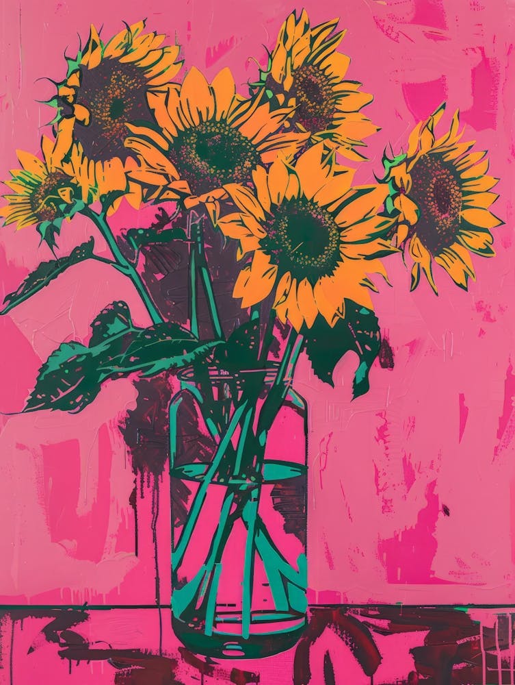 Sonnenblumen in einer Vase 16
