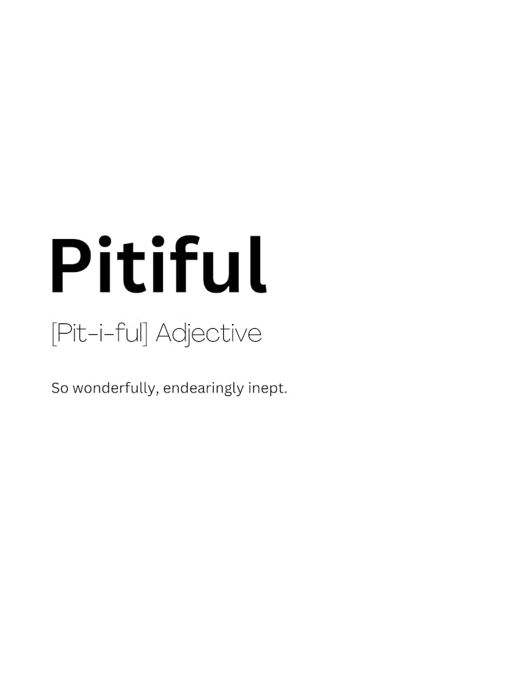 Pitiful Definition Meaning