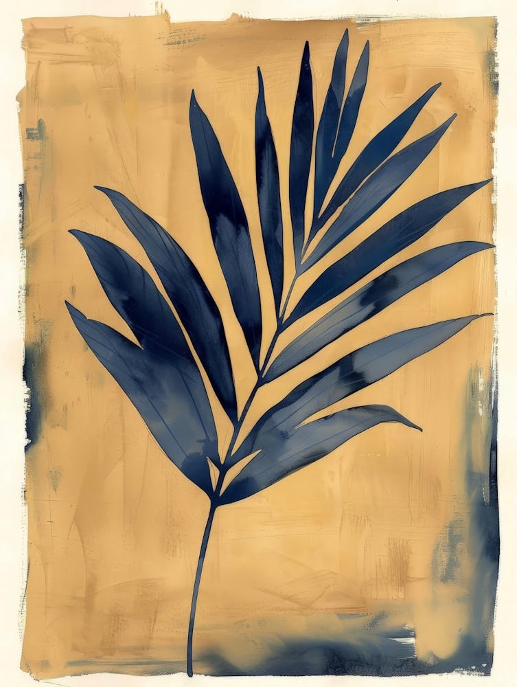 Blue Palm Leaf