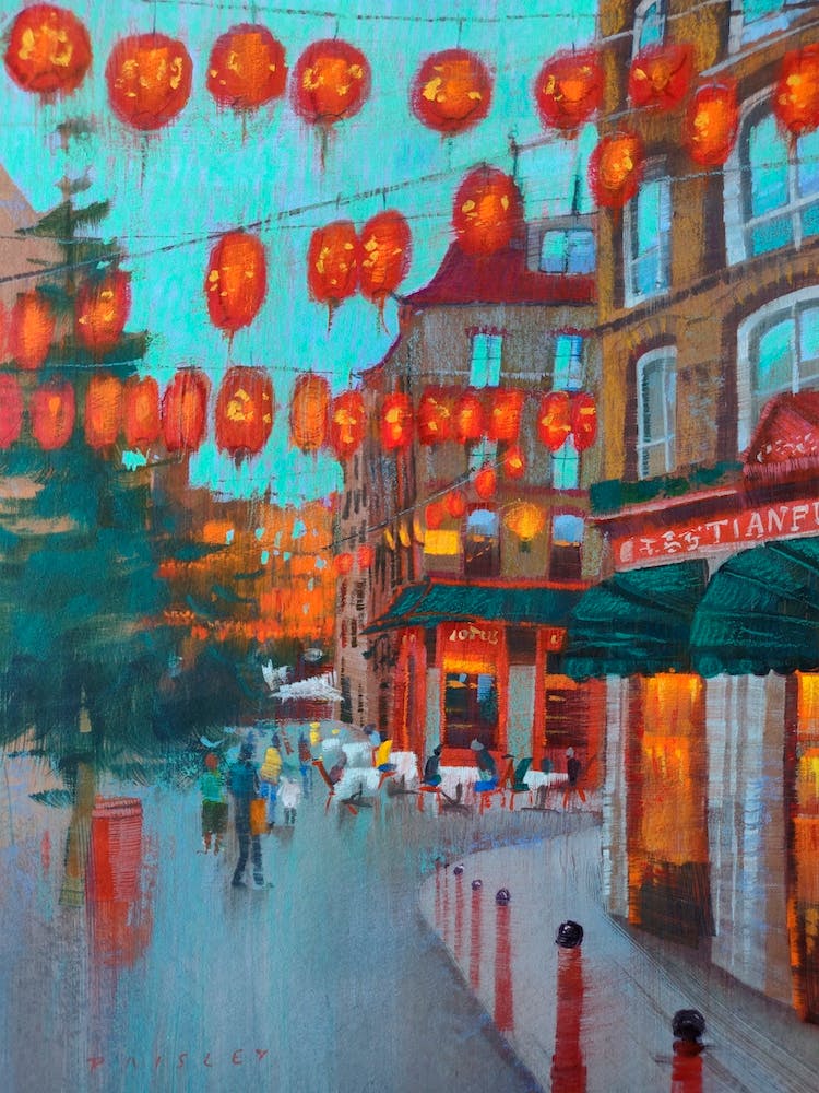 Rues Animées de Chinatown, Londres