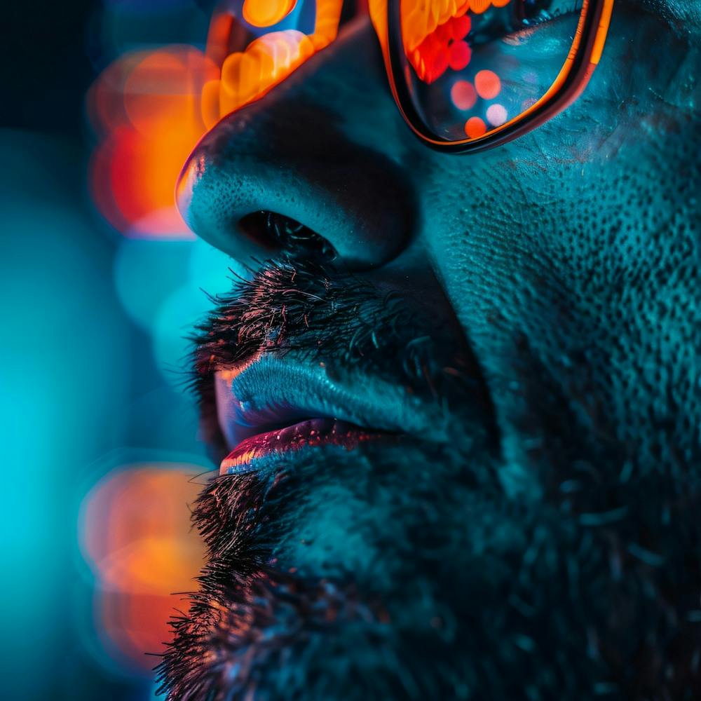 Portrait Of A Man With Glasses 7