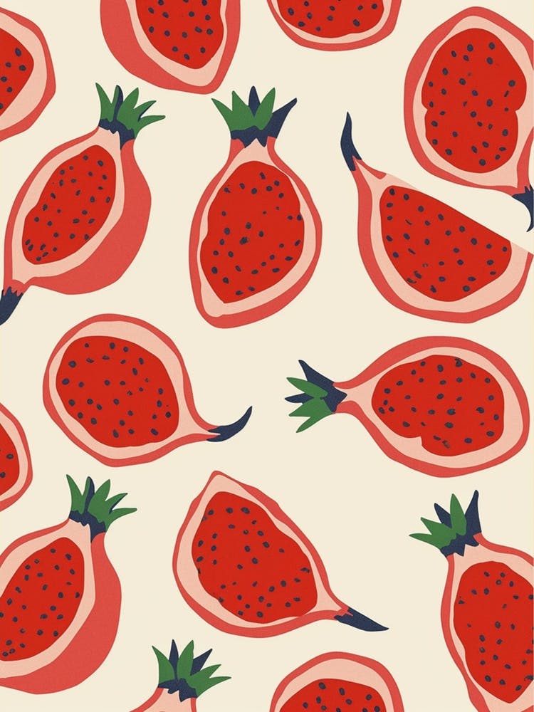 Pomegranate Fruit Pattern 2