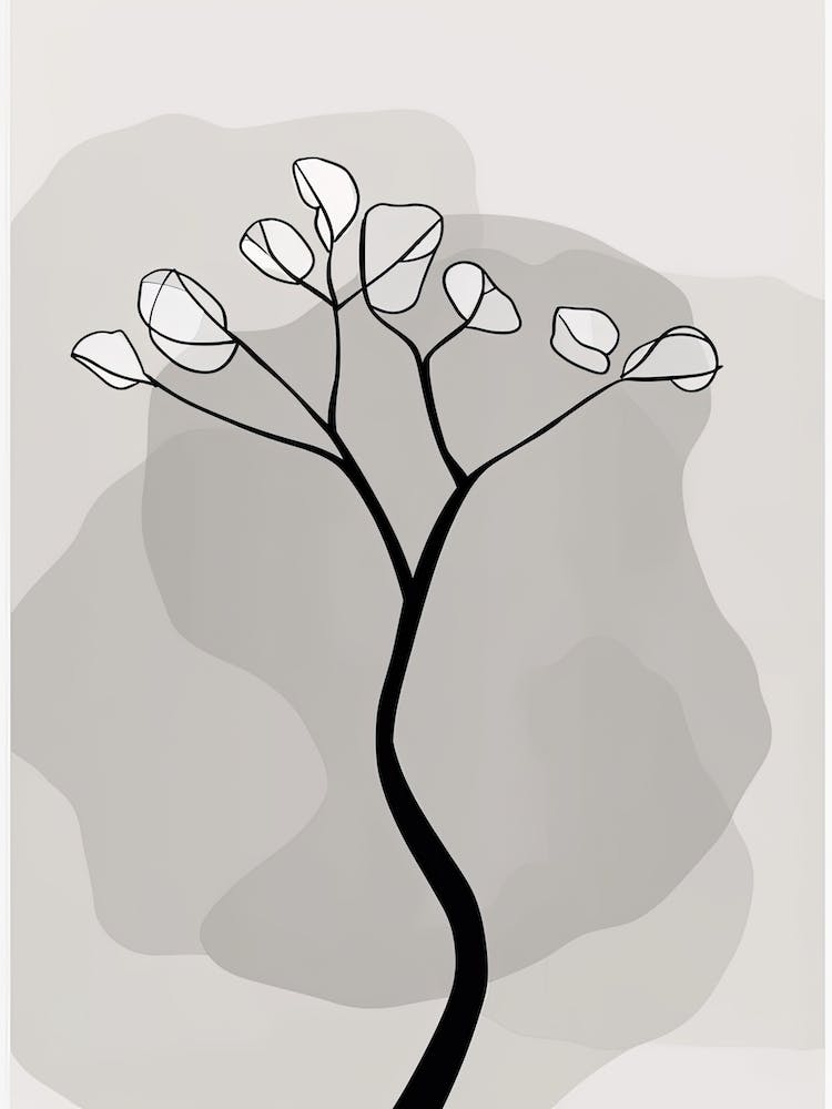 Tree Line Art Abstract 2