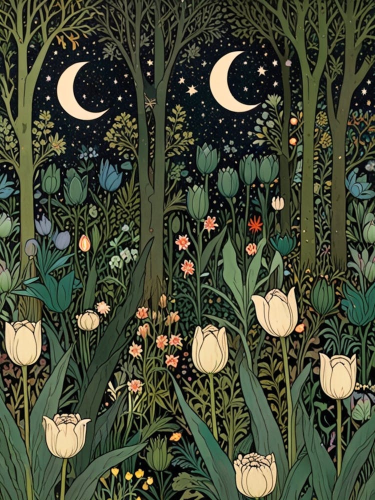 William Morris Night In The Garden 12