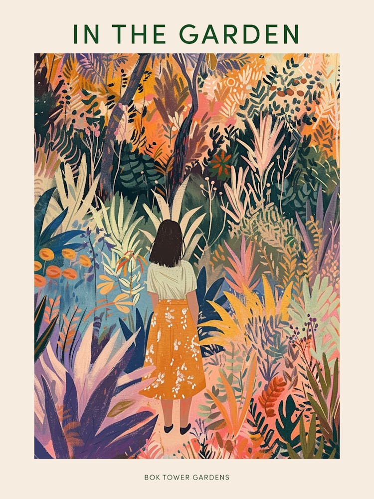 In The Garden Poster Bok Tower Gardens