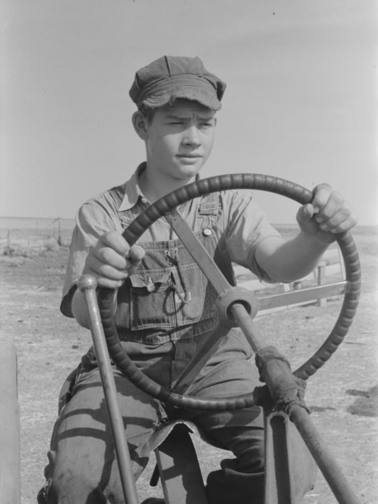 Son Of Mr Germeroth, Fsa (Farm Security Administration) Client In Sheridan County, Kansas By Russell Lee
