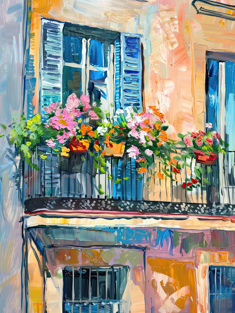 Balcony Painting In Barcelona 5