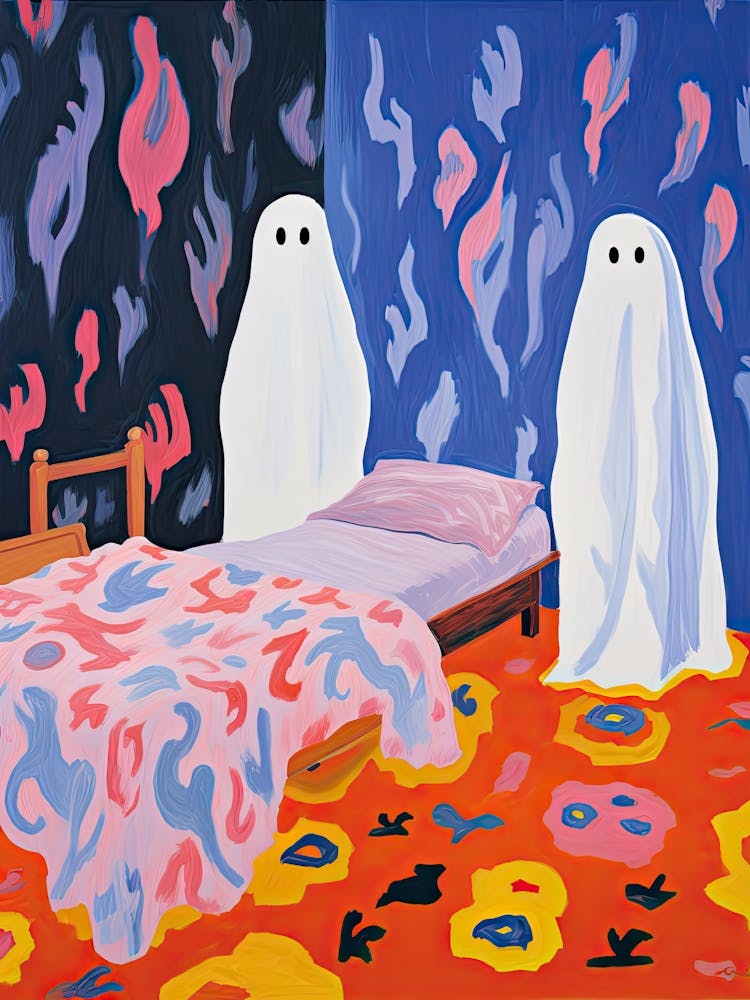 Bedroom With Two Ghosts, Matisse Style