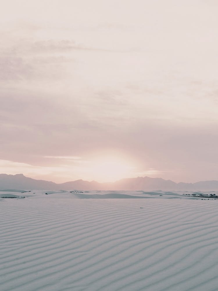 White Sand Desert Sunset