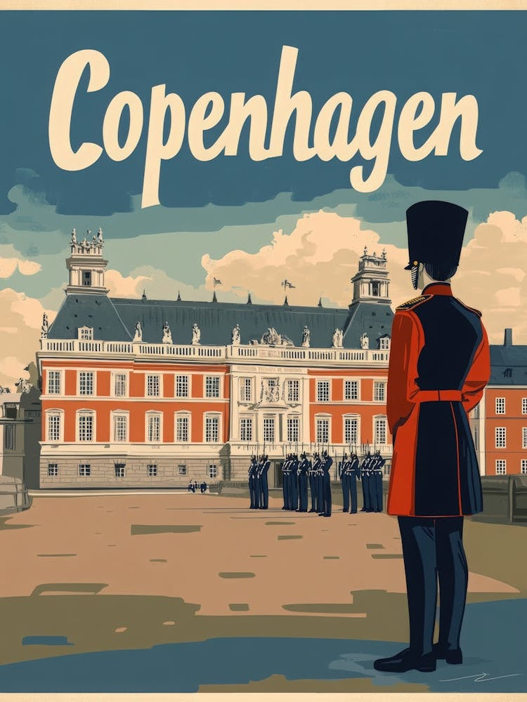 Aihrgdesign A Classic 1960s Travel Poster For Copenhagen 2