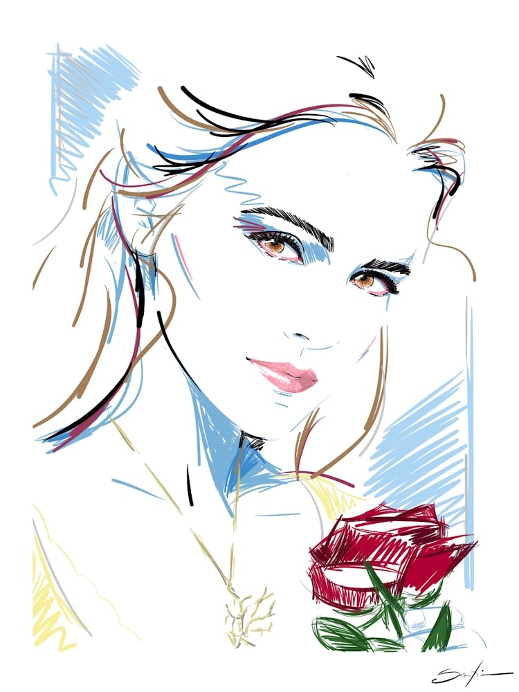 Emma Watson - Retro 80s Style