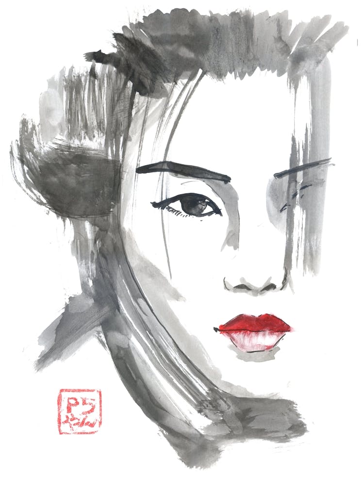 Half Face Geisha