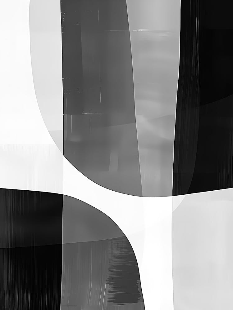 Abstract Black And White Painting 1