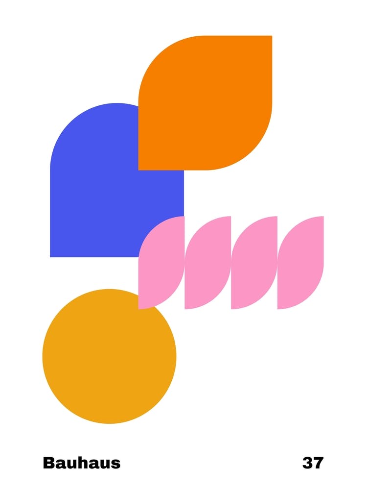 Geometrisches Bauhaus Poster 37