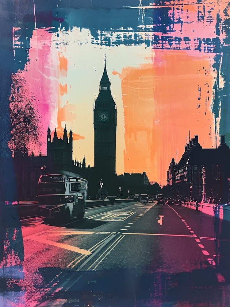 London Retro Collage Style 3