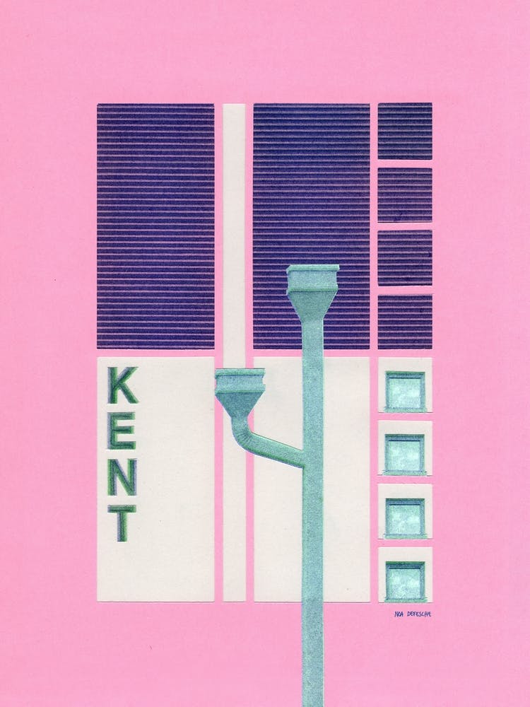 Kent Abstract Architecture Collage