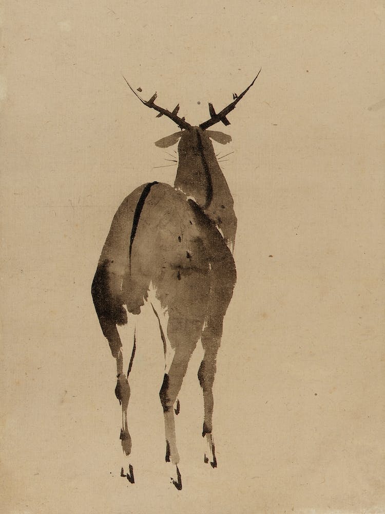 Deer, Katsushika Hokusai