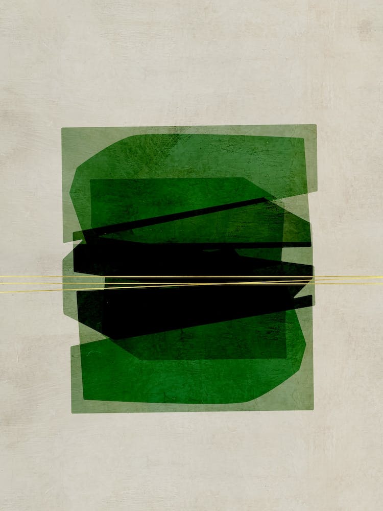 Green Blocks With Gold