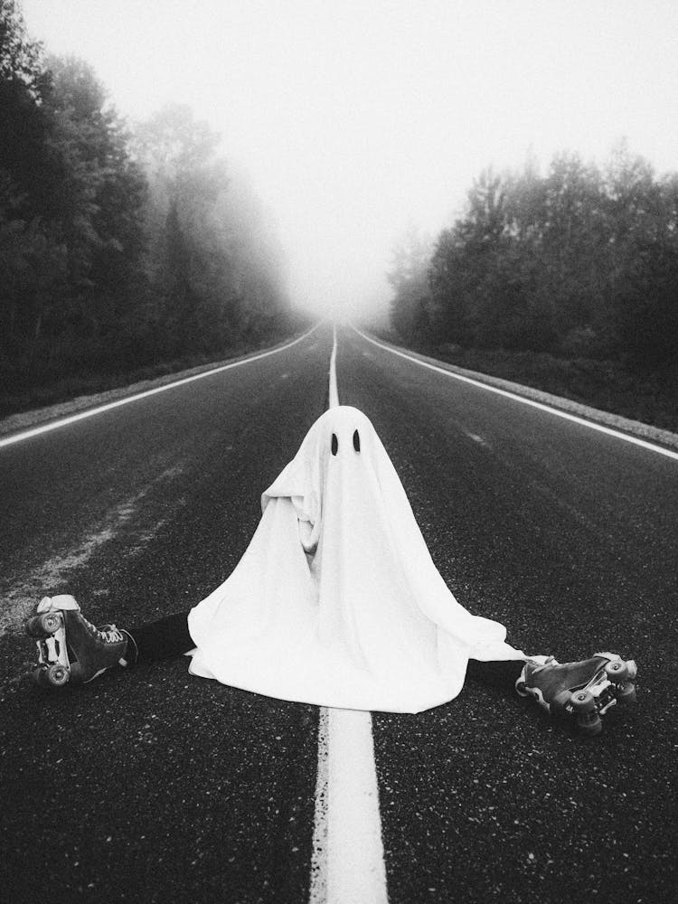 Ghost In Foggy Forest