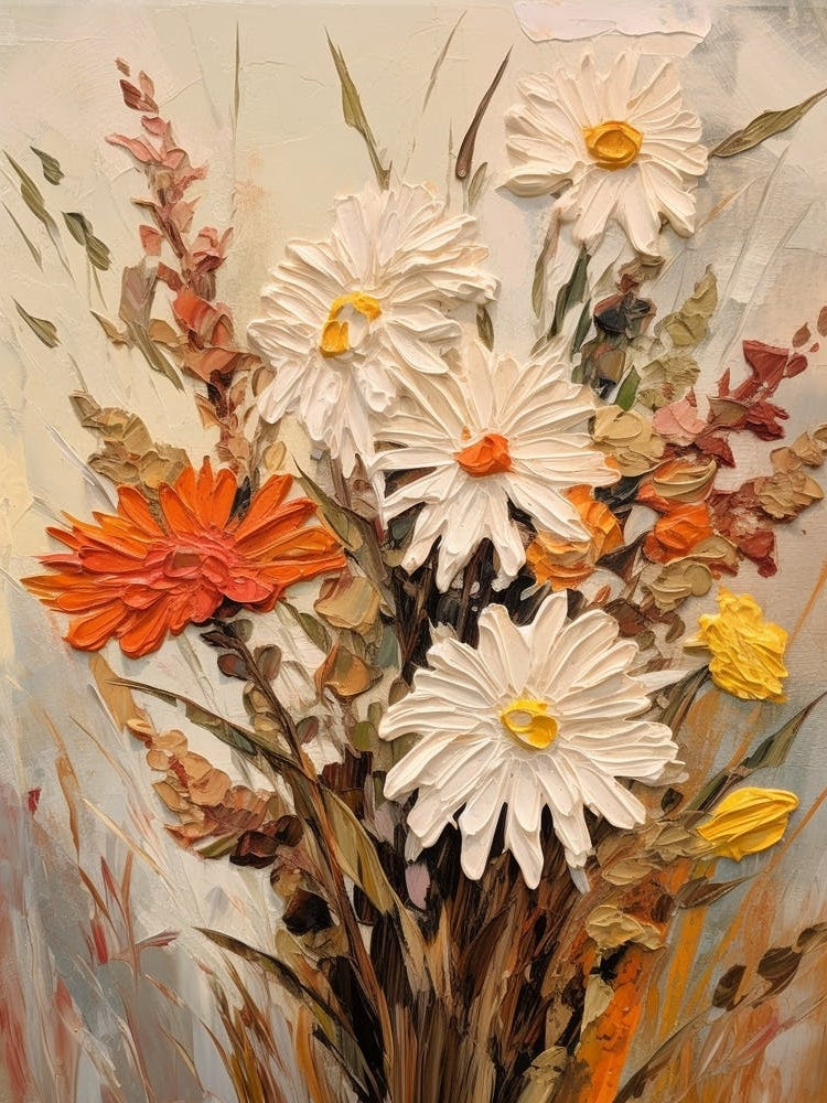 Fall Flower Painting Edelweiss 1