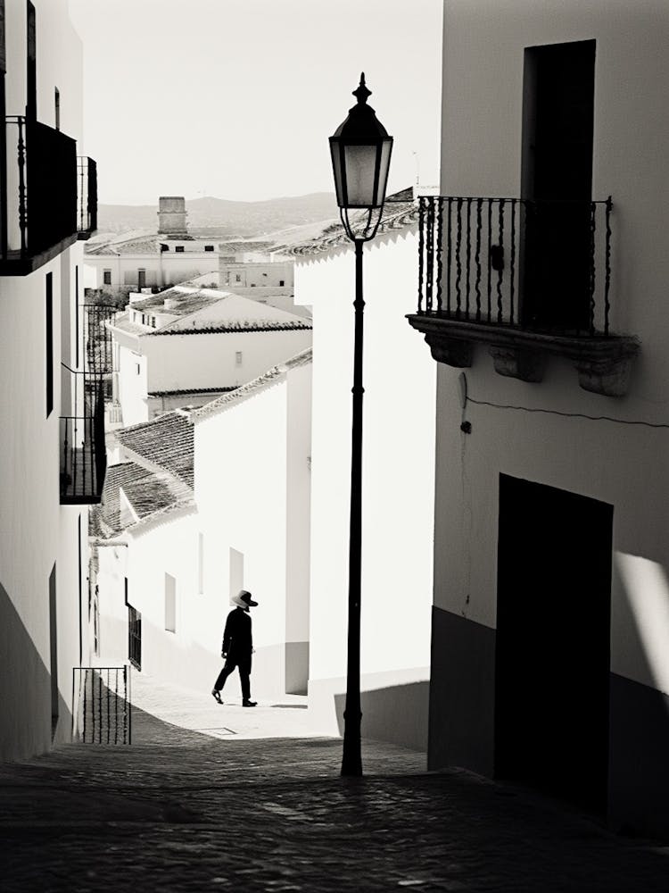 Granada, Spain, Black And White Analogue Photography 1