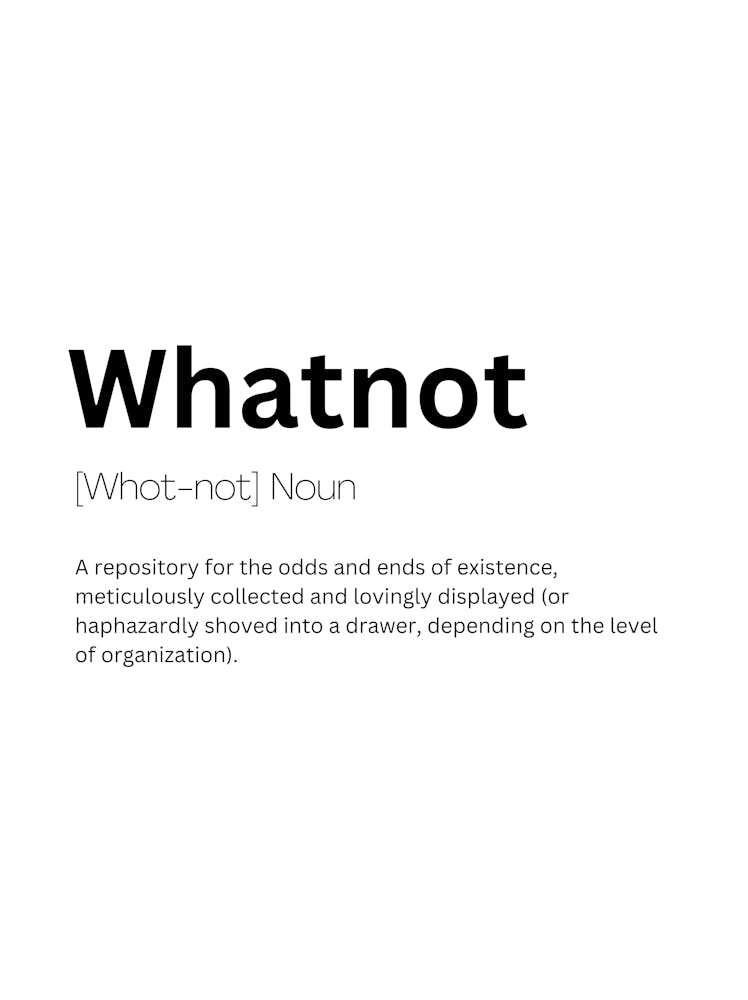 Whatnot Definition Meaning