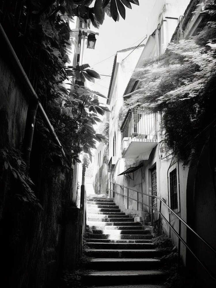Sorrento, Italy, Black And White Photography 2
