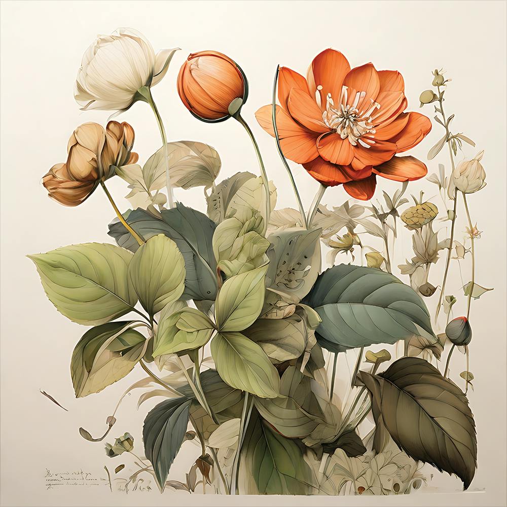 Flowers In A Vase water color 