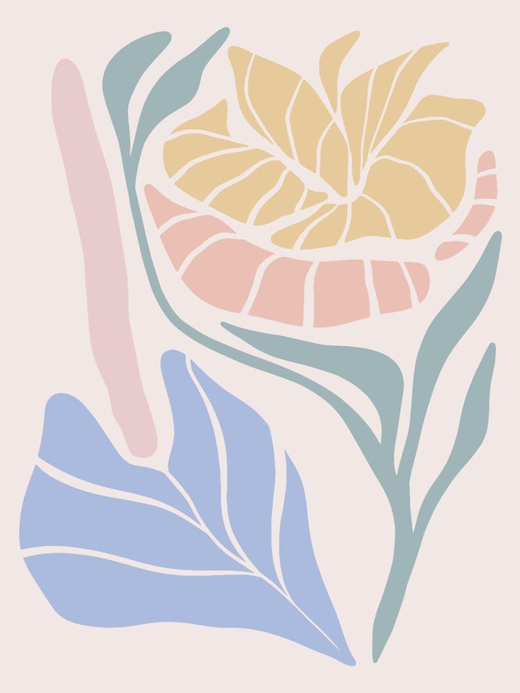 Pastel Flowers Scandinavian 3