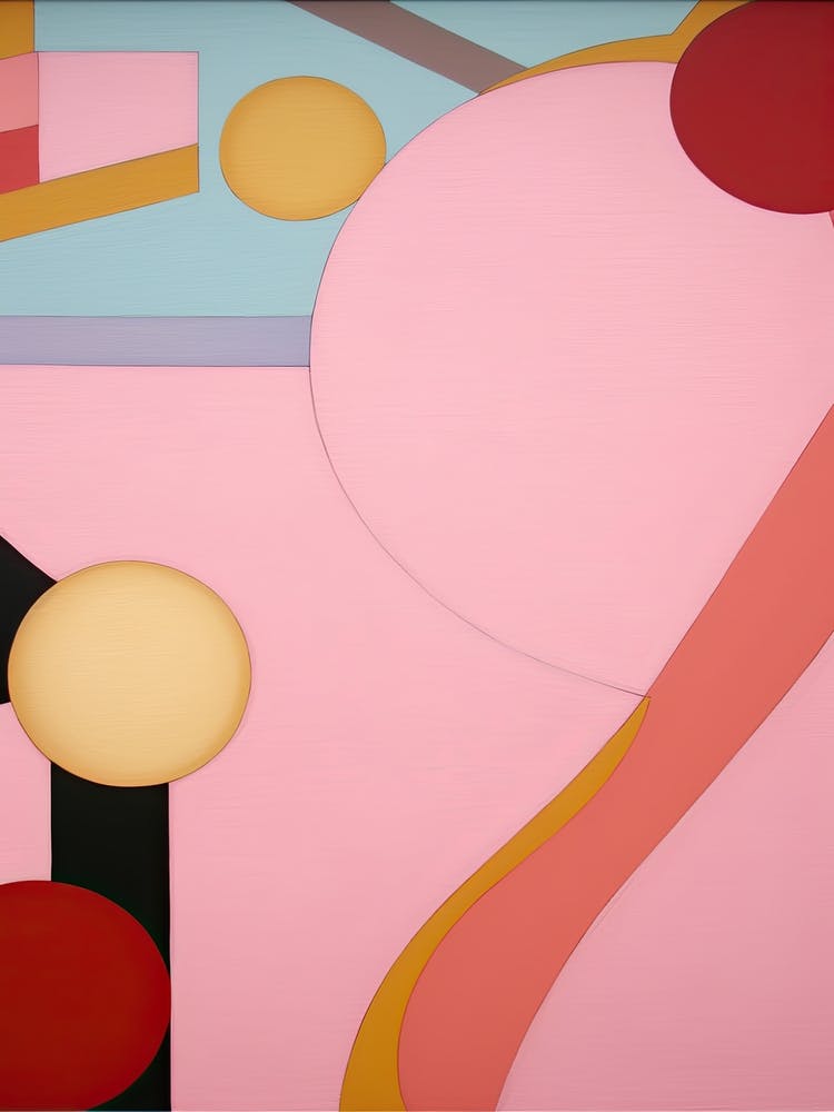 Pink Pop Painting Abstract 4