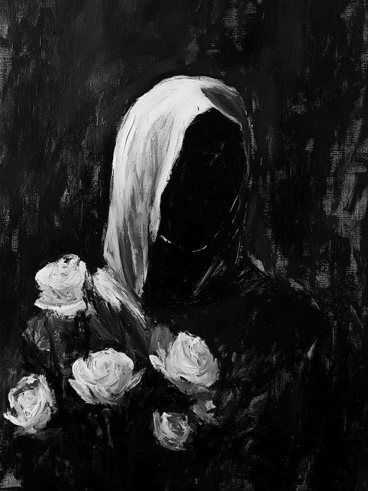 Woman With Roses