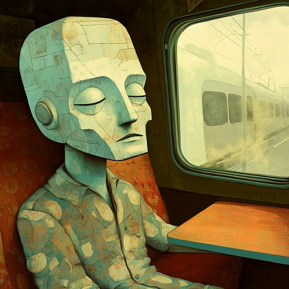 Man On A Train