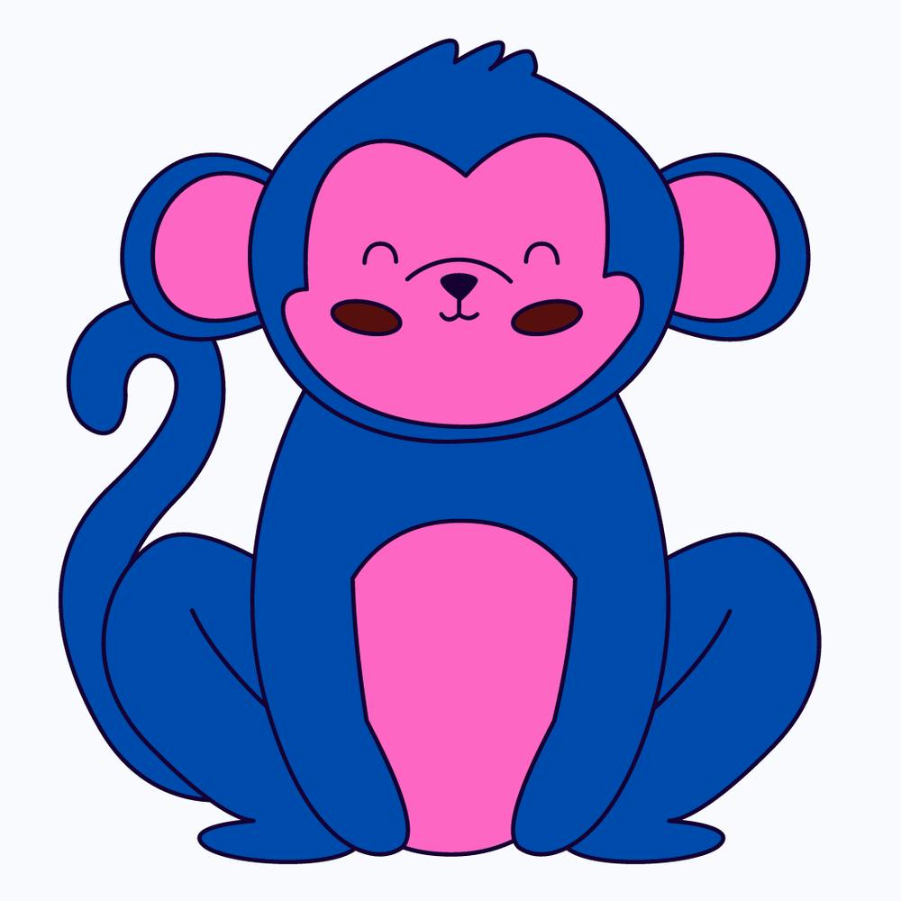 Cartoon Monkey art design 2