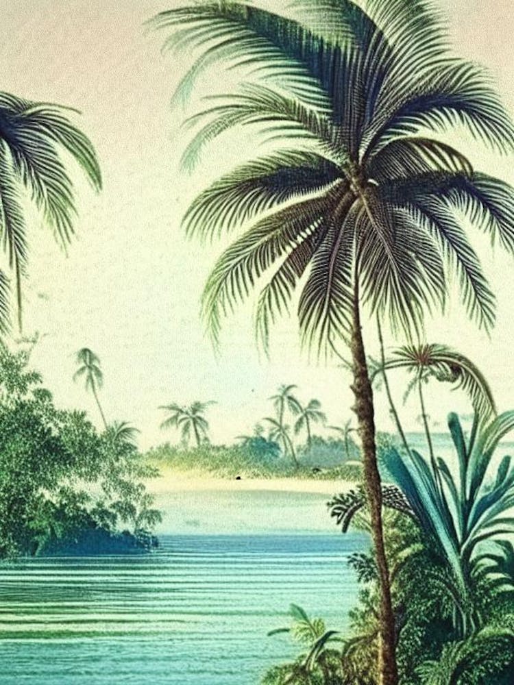 Ripples In Ocean Landscapes Waterscape Vintage Illustration 3