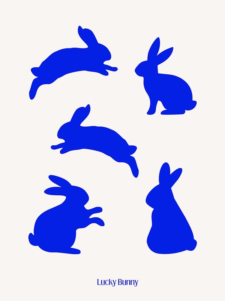 Lucky Bunny Electric Blue