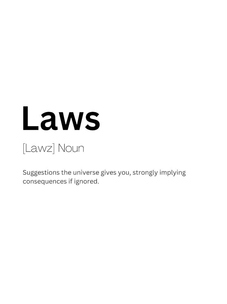 Laws Definition Meaning