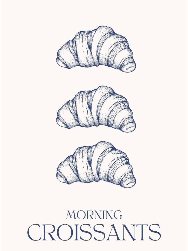 Morning Croissants Kitchen Food