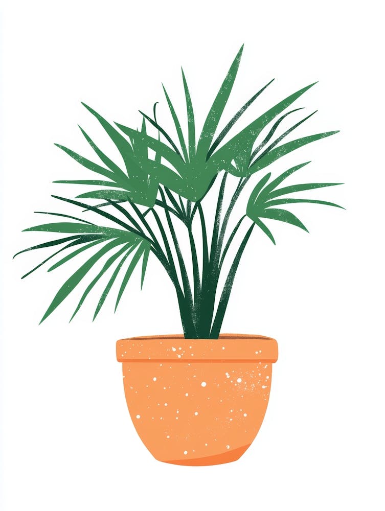 Palm Tree In A Pot 1