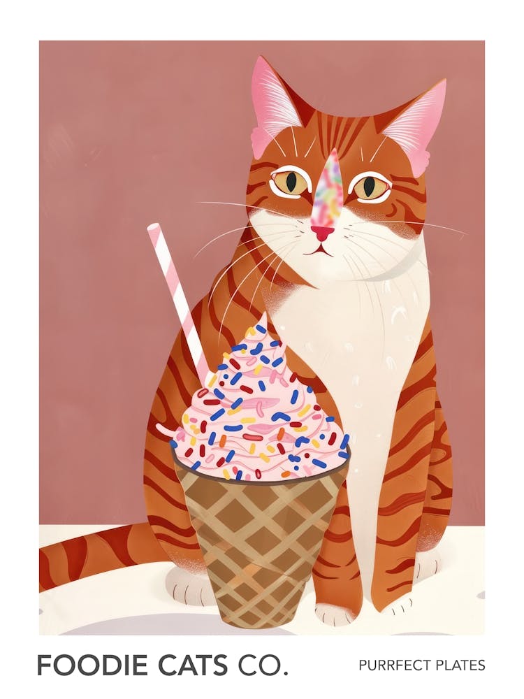 Foodie Cats Co Cat And Ice Cream 3