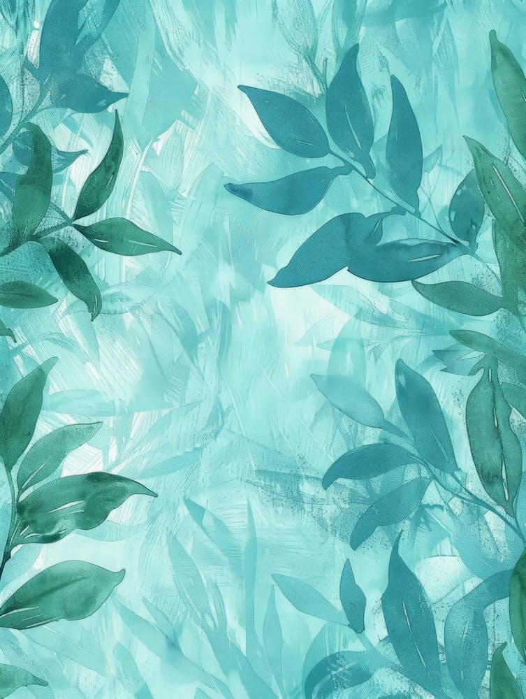 Watercolor Leaves Background