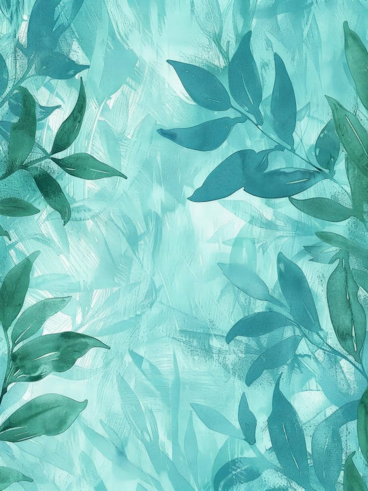 Watercolor Leaves Background