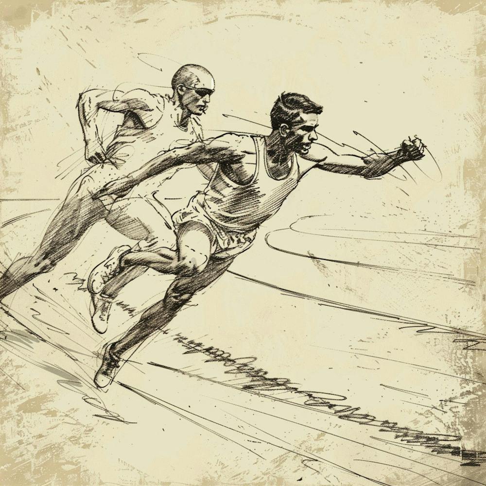 Deux coureurs en course 1