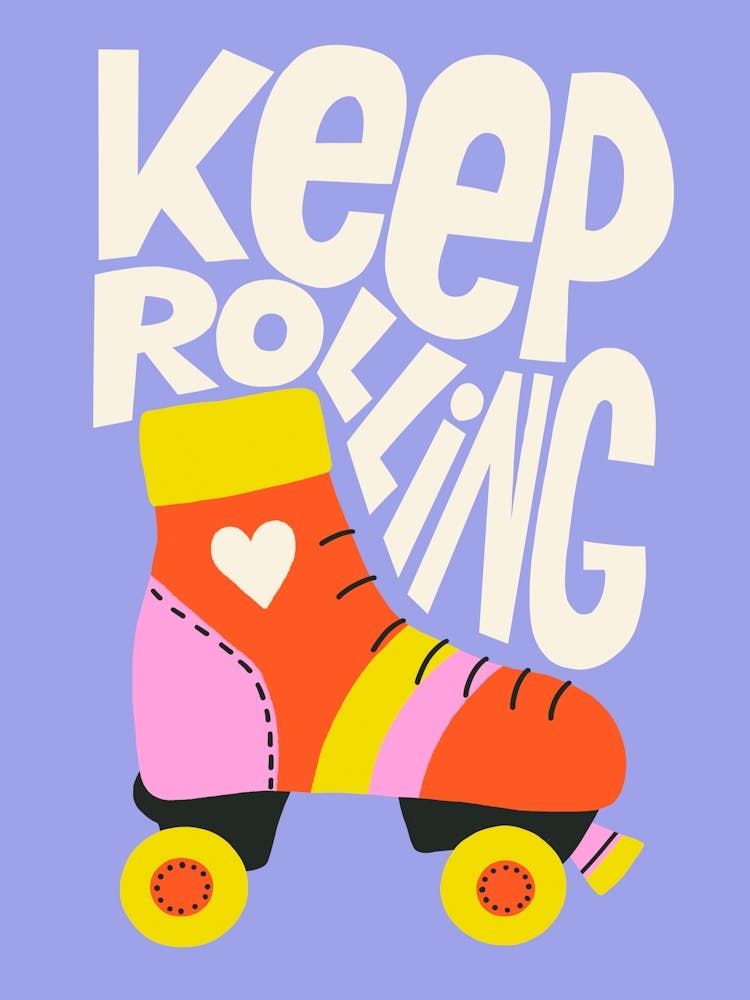 Keep Rolling Retro Roller Skates