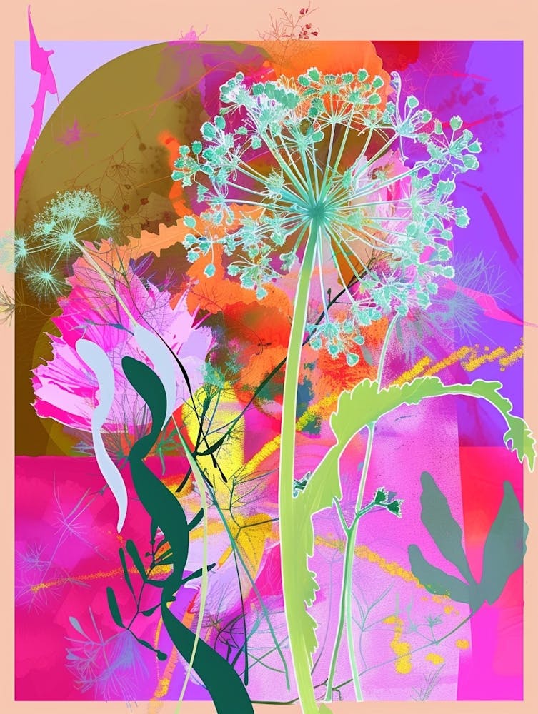Baby S Breath 2 - Collage de Fleurs Néon