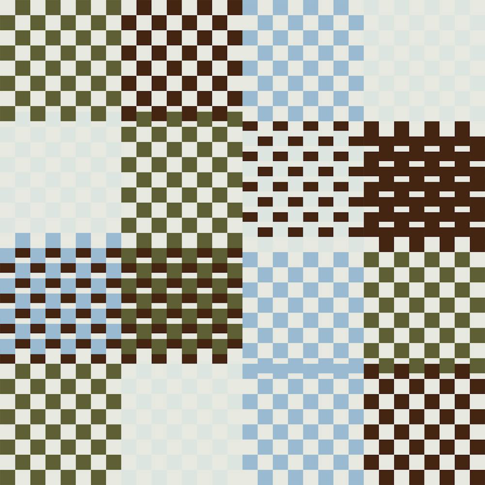 Light Blue Checkered Gingham