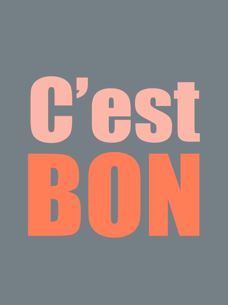 Cest Bon Grey And Pink