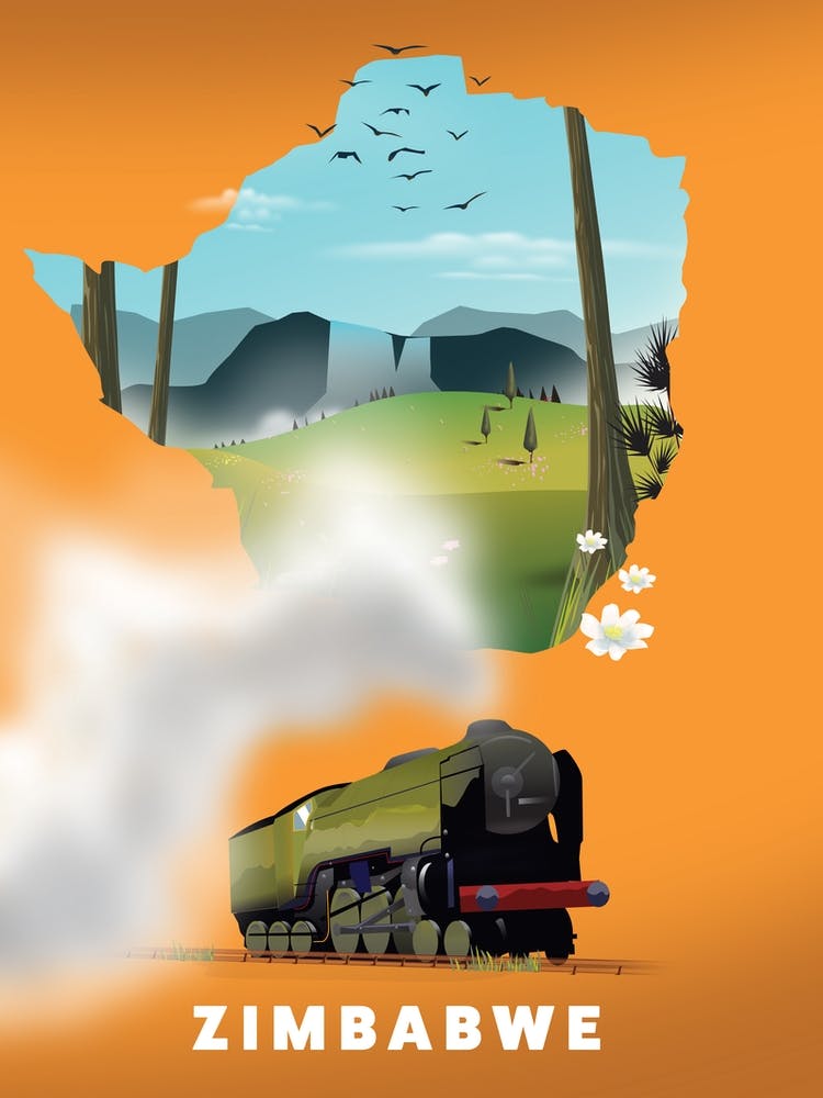 Zimbabwe Locomotive Travel map