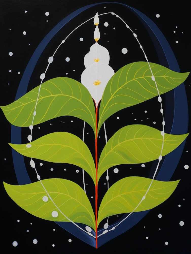 Lily Of The Valley 2 Hilma Af Klint Inspired Flower Illustration