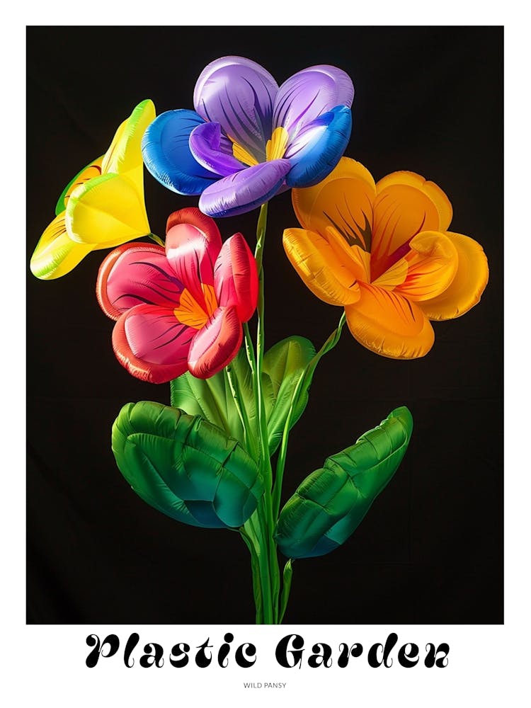 Helles aufblasbares Blumenposter Wildes Stiefmütterchen 4